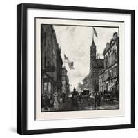 King Street, West, Toronto, Canada, Nineteenth Century-null-Framed Giclee Print