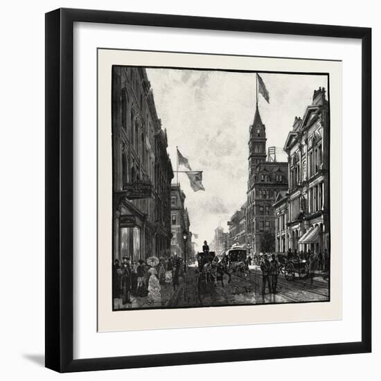 King Street, West, Toronto, Canada, Nineteenth Century-null-Framed Giclee Print