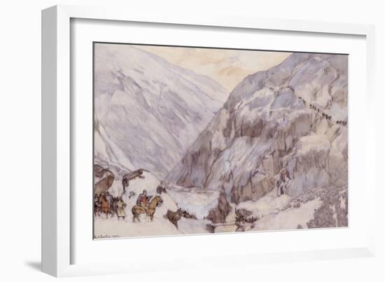 King Sverre at VArstien Drivdalen, 1903-Nikolai Astrup-Framed Giclee Print