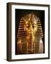 King Tutankhamun Gold Funerary Mask, New Kingdom, 2002 (Photo)-Kenneth Garrett-Framed Giclee Print