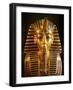 King Tutankhamun Gold Funerary Mask, New Kingdom, 2002 (Photo)-Kenneth Garrett-Framed Giclee Print