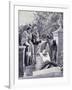 King Umberto I and Queen Margherita Visiting the Tomb of Garibaldi in Caprera April 23-null-Framed Giclee Print