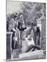 King Umberto I and Queen Margherita Visiting the Tomb of Garibaldi in Caprera April 23-null-Mounted Giclee Print