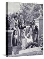 King Umberto I and Queen Margherita Visiting the Tomb of Garibaldi in Caprera April 23-null-Stretched Canvas