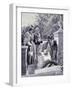 King Umberto I and Queen Margherita Visiting the Tomb of Garibaldi in Caprera April 23-null-Framed Giclee Print