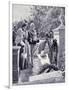 King Umberto I and Queen Margherita Visiting the Tomb of Garibaldi in Caprera April 23-null-Framed Giclee Print