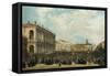 King Victor Emmanuel II Is Shown to the People of Vicenza from the Civic Museum in 1869-Orsola Faccioli Licata-Framed Stretched Canvas