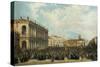 King Victor Emmanuel II Is Shown to the People of Vicenza from the Civic Museum in 1869-Orsola Faccioli Licata-Stretched Canvas