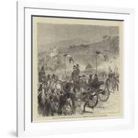 King Victor Emmanuel Inaugurating the Italian Provincial Rifle Meeting at Acqua-Acetosa-null-Framed Giclee Print