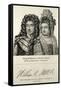 King William and Queen Mary Engraving-null-Framed Stretched Canvas