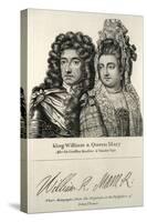 King William and Queen Mary Engraving-null-Stretched Canvas