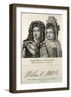 King William and Queen Mary Engraving-null-Framed Giclee Print