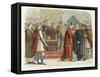 King William I pays court to the English leaders, c1066 (1864)-James William Edmund Doyle-Framed Stretched Canvas