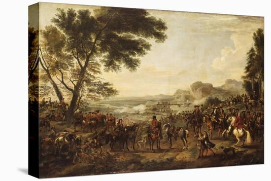 King William III and his Troops preparing for a Battle-Jan Wyck-Stretched Canvas