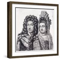 King William III and Queen Mary II of England-null-Framed Giclee Print