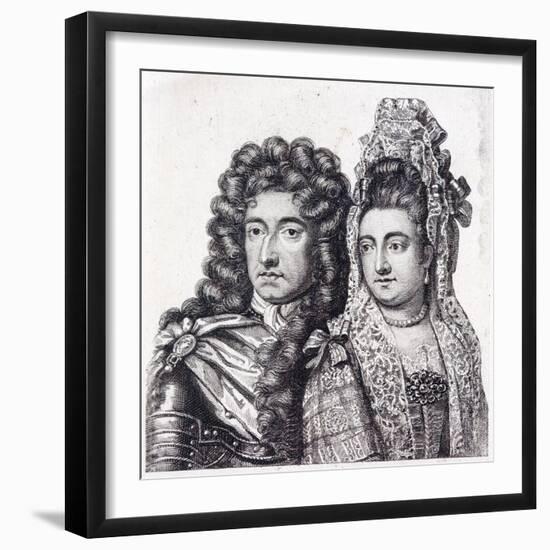 King William III and Queen Mary II of England-null-Framed Giclee Print