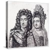 King William III and Queen Mary II of England-null-Stretched Canvas