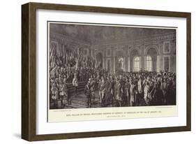 King William of Prussia Proclaimed Emperor of Germany-Anton Alexander von Werner-Framed Giclee Print