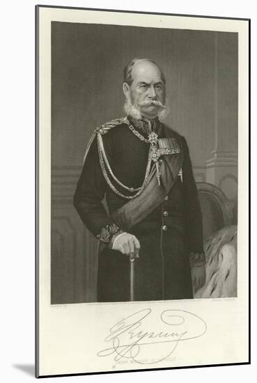 King William of Prussia-Alonzo Chappel-Mounted Giclee Print