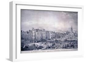 King William Street, London, 1830-George Scharf-Framed Giclee Print