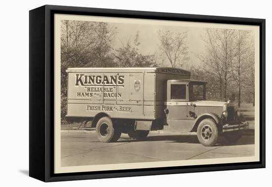 Kingan's Meat Truck-null-Framed Stretched Canvas