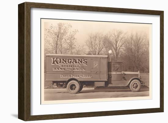 Kingan's Meat Truck-null-Framed Art Print