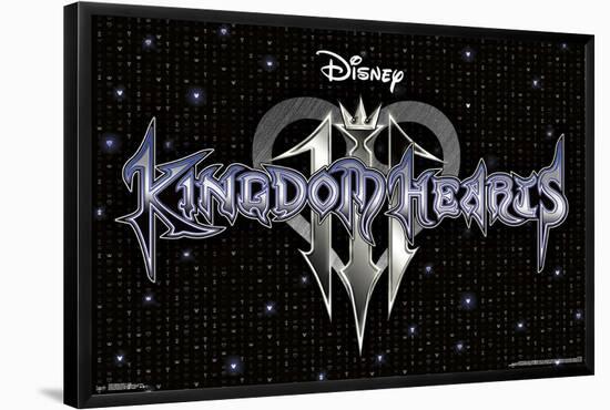 Kingdom Hearts 3 - Logo-null-Framed Standard Poster