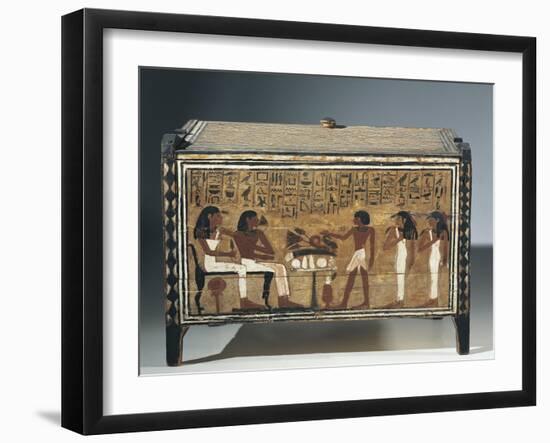 Kingdom of Amenhotep Iii - Painted Wood Laundry Box Which Belonged to Perpaut, from Thebes-null-Framed Giclee Print