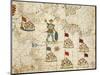 Kingdom of France, from Portolan Atlas Consisting of Six Charts-Placido Caloiro and Francesco Oliva-Mounted Giclee Print