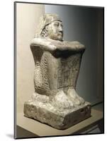 Kingdom of Meneptah, Cube Shaped Statue of Ahantinefer, Limestone from Herakleopolis-null-Mounted Giclee Print