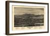 Kingfield, Maine - Panoramic Map-Lantern Press-Framed Art Print