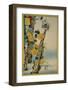 Kingfisher and Gold-Nettle-Sugakudo-Framed Art Print