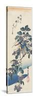 Kingfisher and Hydrangea-Utagawa Hiroshige-Stretched Canvas