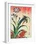 Kingfisher, Iris and Pinks, Pub. by Nishimura Eijudo, C.1832, One of a Set of Ten Prints-Katsushika Hokusai-Framed Premium Giclee Print