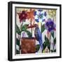 Kingfisher of Flowers-Lauren Moss-Framed Giclee Print