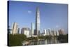 Kingkey 100 Finance Building, Shenzhen, Guangdong, China, Asia-Ian Trower-Stretched Canvas