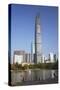 Kingkey 100 Finance Building, Shenzhen, Guangdong, China, Asia-Ian Trower-Stretched Canvas