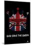 Kings and Queens of Great Britain Text Poster-null-Mounted Poster