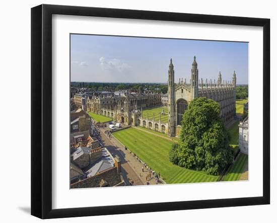 Kings College and Chapel, Cambridge, Cambridgeshire, England, United Kingdom, Europe-Neale Clarke-Framed Photographic Print