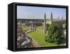 Kings College and Chapel, Cambridge, Cambridgeshire, England, United Kingdom, Europe-Neale Clarke-Framed Stretched Canvas