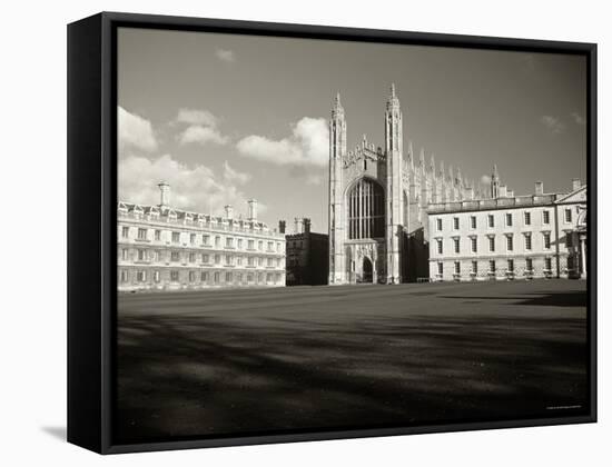 Kings College and Chapel, Cambridge, England-Alan Copson-Framed Stretched Canvas