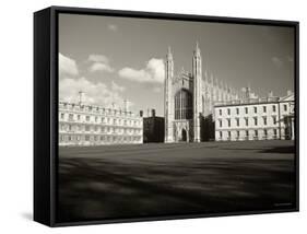 Kings College and Chapel, Cambridge, England-Alan Copson-Framed Stretched Canvas