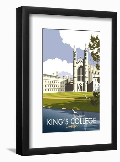 Kings College, Cambridge - Dave Thompson Contemporary Travel Print-Dave Thompson-Framed Giclee Print