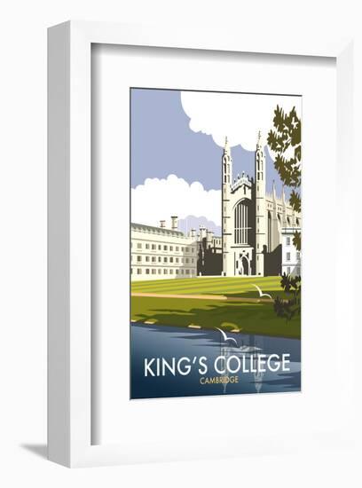 Kings College, Cambridge - Dave Thompson Contemporary Travel Print-Dave Thompson-Framed Giclee Print