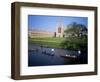 Kings College Chapel and Punts on the Backs, Cambridge, Cambridgeshire, England-David Hunter-Framed Photographic Print