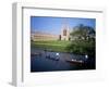 Kings College Chapel and Punts on the Backs, Cambridge, Cambridgeshire, England-David Hunter-Framed Photographic Print