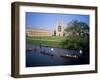 Kings College Chapel and Punts on the Backs, Cambridge, Cambridgeshire, England-David Hunter-Framed Photographic Print