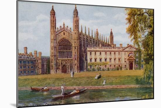 Kings College Chapel, Cambridge-Alfred Robert Quinton-Mounted Giclee Print
