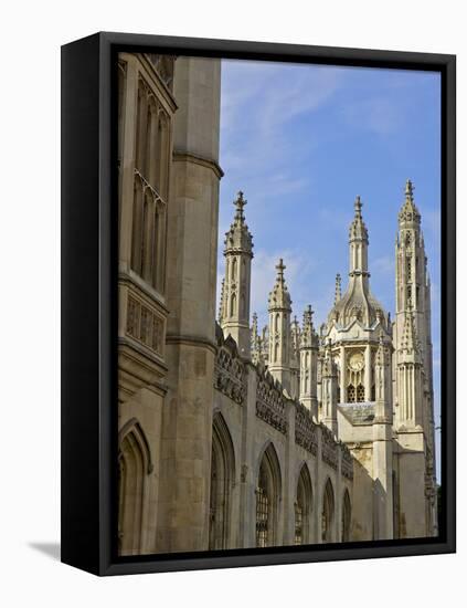 Kings College Chapel, University of Cambridge, Cambridge, England-Simon Montgomery-Framed Stretched Canvas