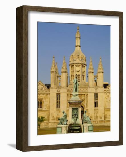 Kings College from Back, Cambridge, Cambridgeshire, England, UK, Europe-Steve Bavister-Framed Photographic Print